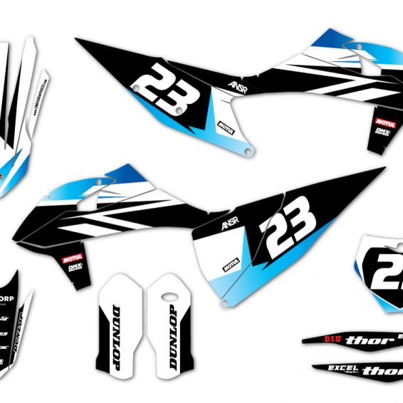 Mx Graphics For Ktm Choice Blue Omxgraphics