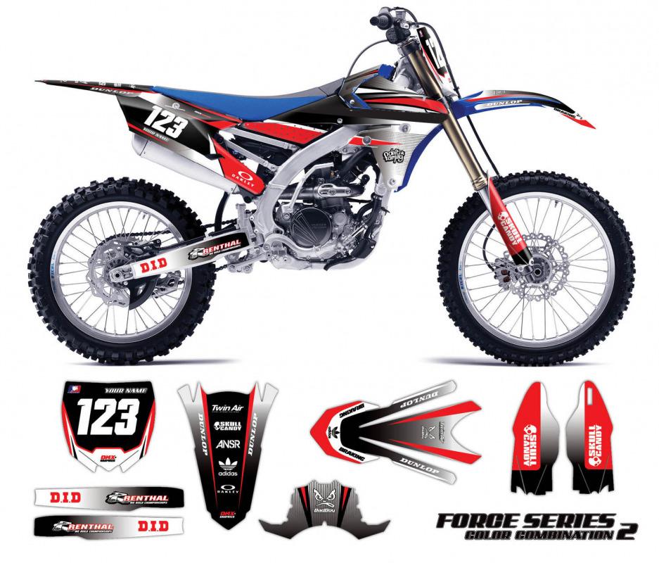 Graphics Kit For Yamaha Force Red OMXGraphics