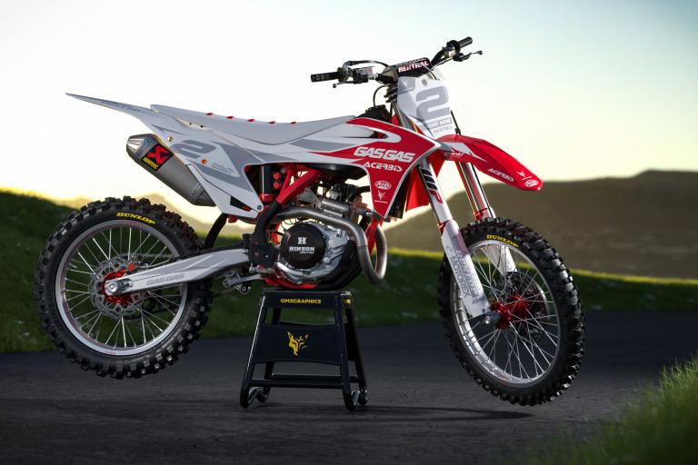 GasGas Dirt Bike Graphics Kit Slick OMXGraphics