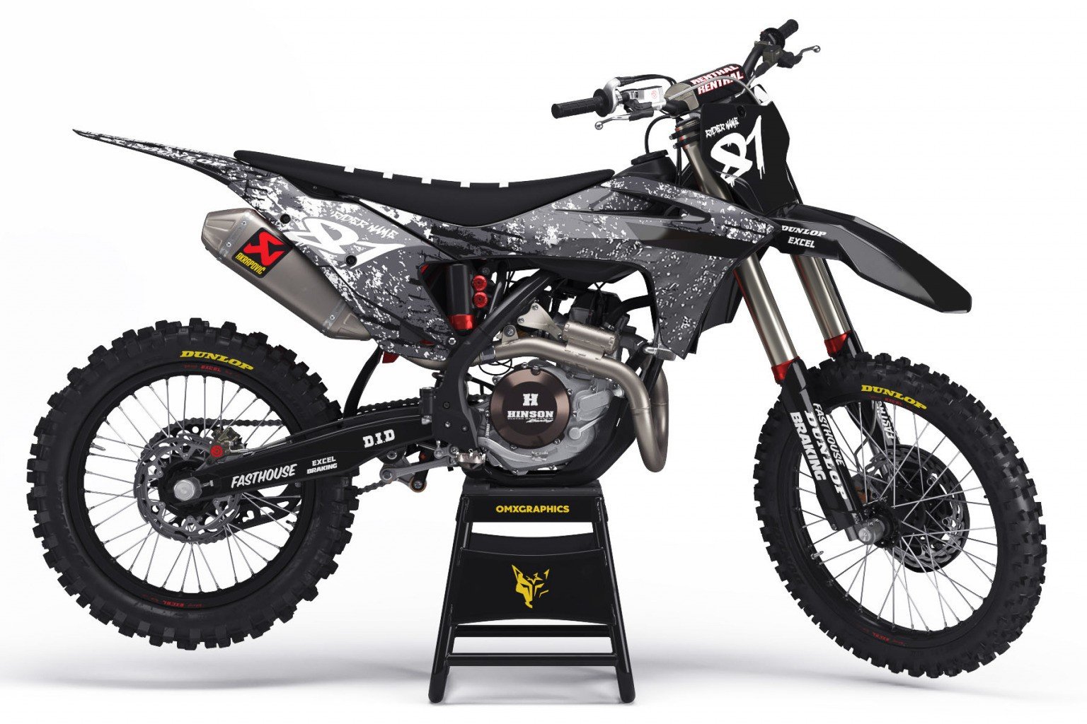 Gasgas Motocross Graphics Kit Rebel Omxgraphics