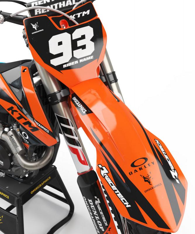 Custom Ktm Graphics Kit Core Omxgraphics Pro Rider Quality