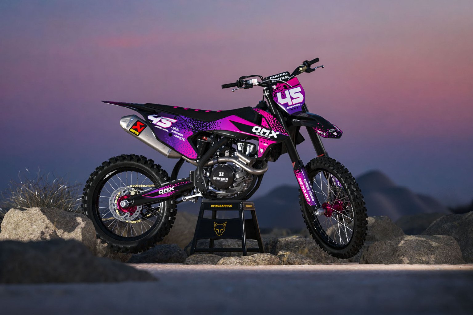 Ktm Pixel Graphics Kit Pink Omxgraphics