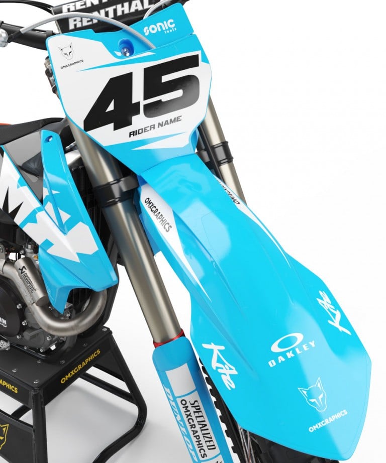 KTM LOCAL Graphics Kit Teal Orange OMXGraphics