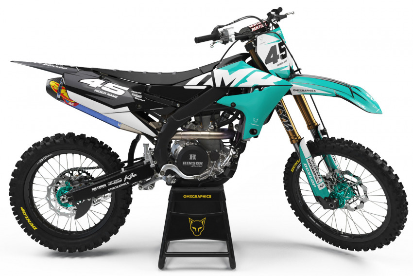 Mx Graphics Kit For Yamaha Local Teal Grey OMXGraphics