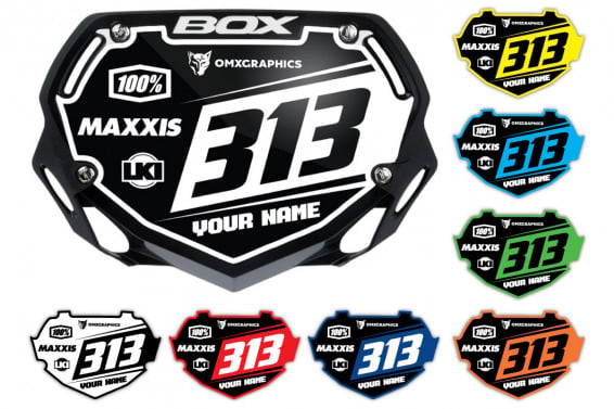 BMX number plate stickers Boost