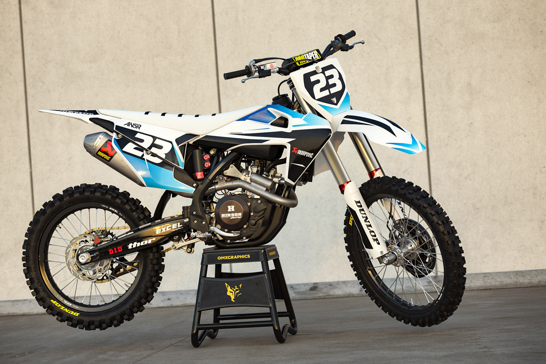 Custom Husqvarna Decals Choise Blue