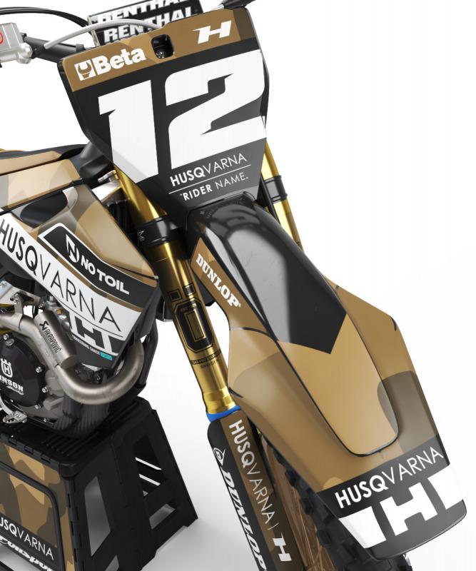 Husqvarna dirt bike decals Shades OMXGraphics