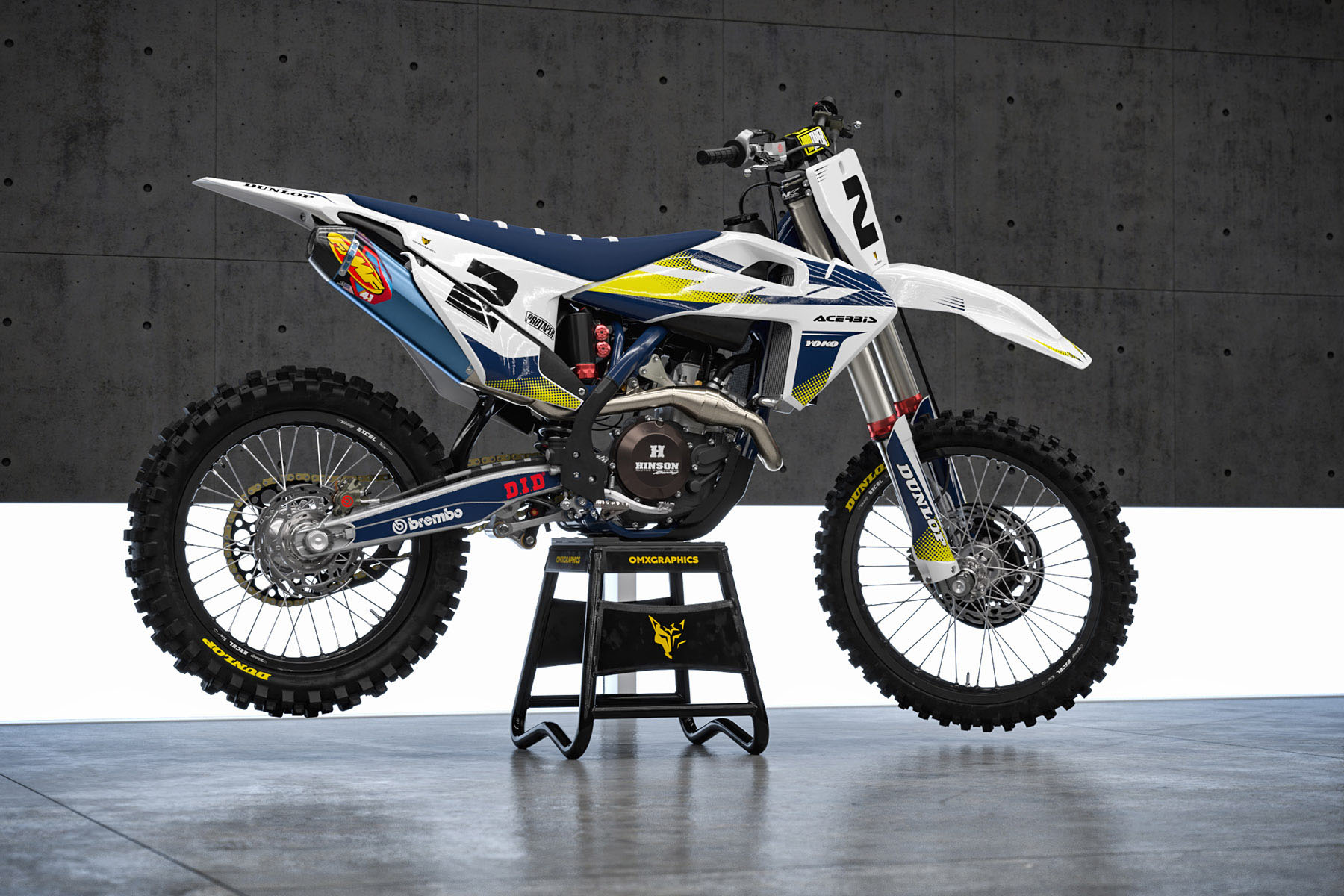 Custom Husqvarna Mx Graphics Prime White