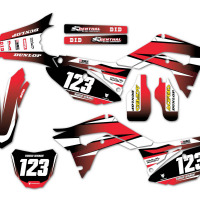 Honda Motocross Graphics FORCE Red
