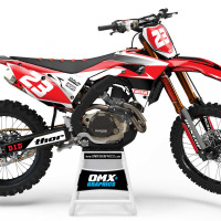 Honda Mx Graphics DELTA Red