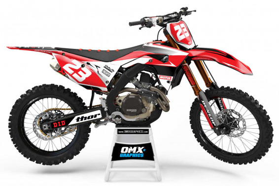 Honda Mx Graphics DELTA Red