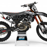 Honda dirt bike graphics SCREAM Grey