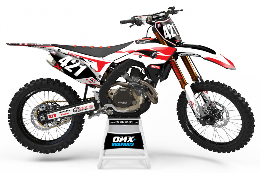 Graphics kit for Honda CRF150R 'Tonus White'