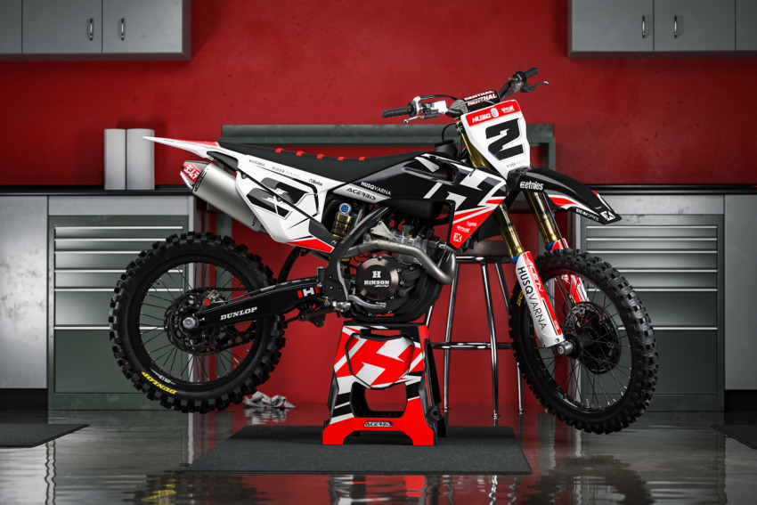 Husqvarna dirt bike decals Tonus White OMXGraphics