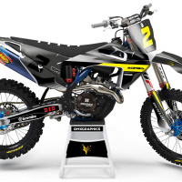 Husqvarna Dirt Bike Graphics Prime Grey