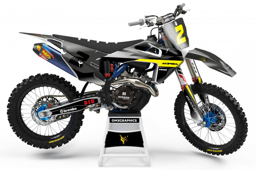 Husqvarna Dirt Bike Graphics Prime Grey