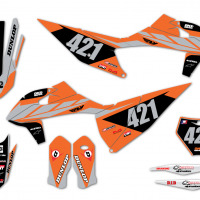 KTM dirt bike Graphics TONUS Orange