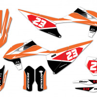 KTM Motocross Graphics DELTA Orange