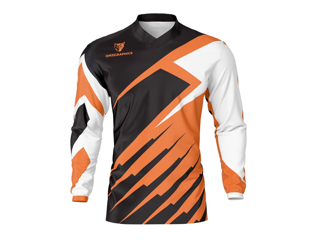 Motocross Jersey 'RACE' Orange – OMXGraphics