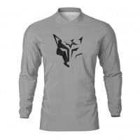 Motocross Jersey Eclipse Grey Front