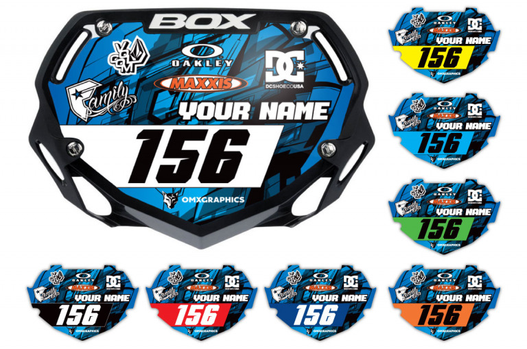 BMX number plate decals NRG OMXGraphics