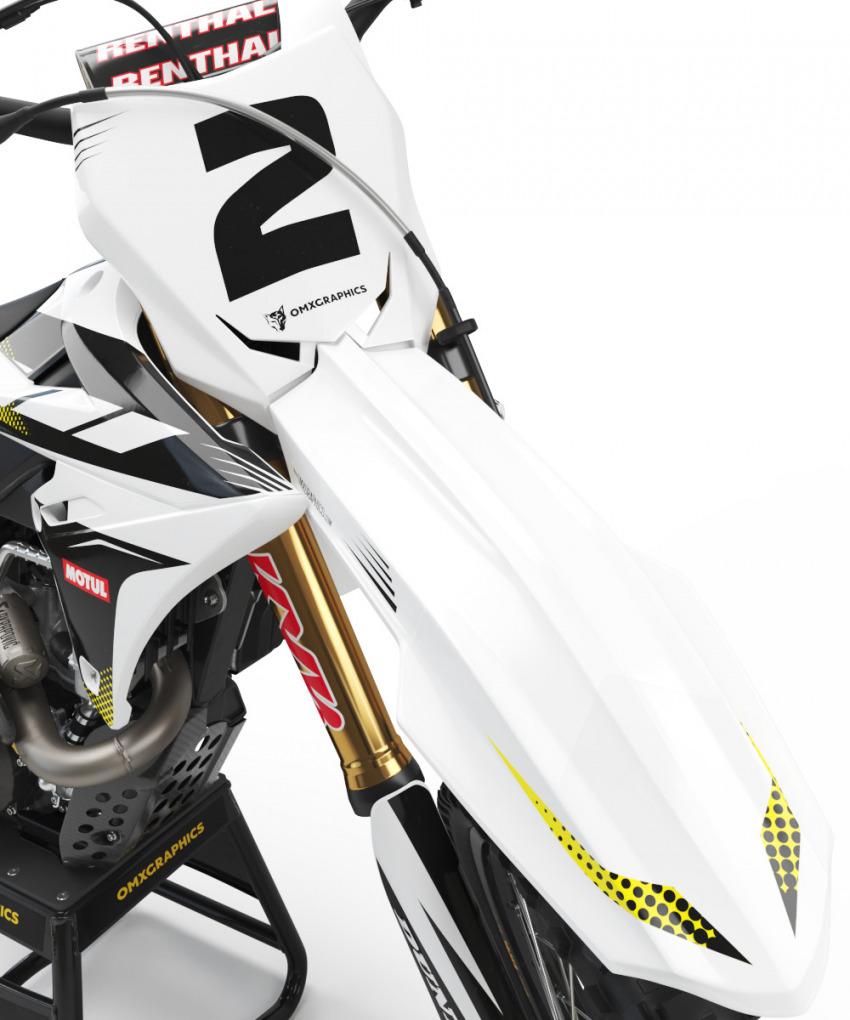 Suzuki Motocross Graphics PRIME White RMZ RM