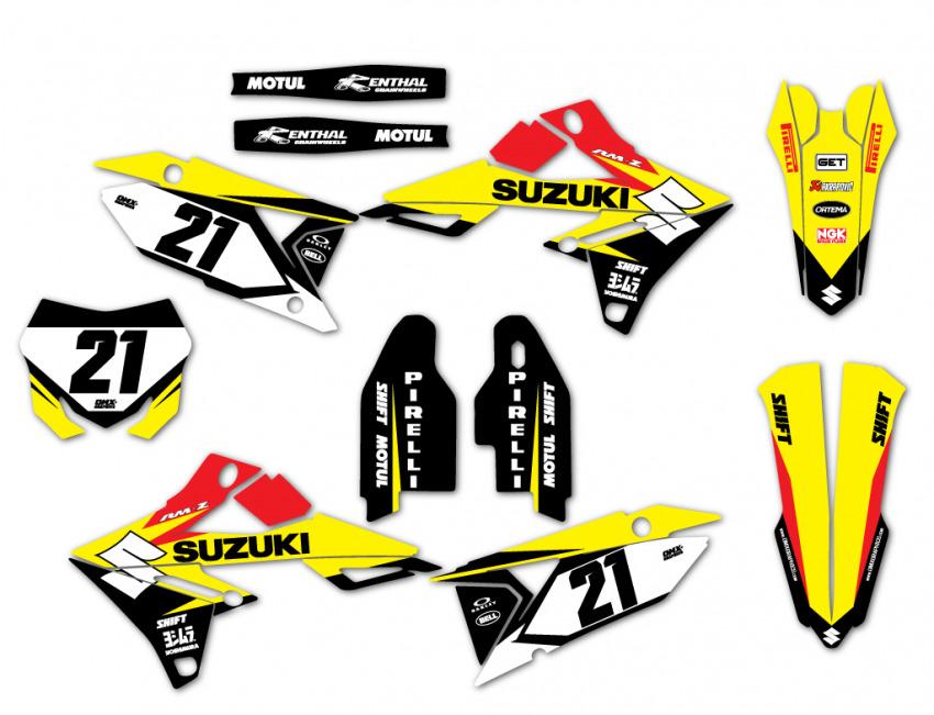 Suzuki Mx Graphics Zinger Yellow