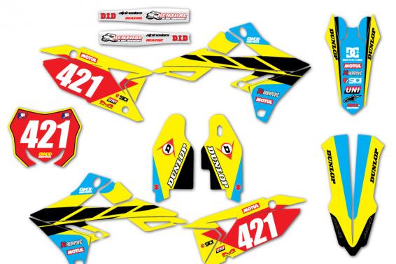 Suzuki Motocross Graphics TONUS Cyan