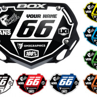 BMX number plate stickers - tribe