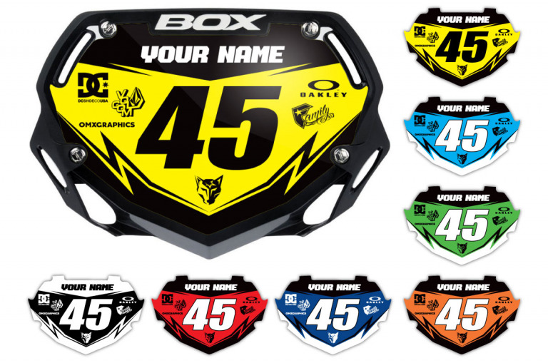 BMX number plate graphics Viper OMXGraphics