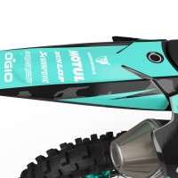 Yamaha Dirt Bike Graphics BOOST Teal Tail