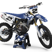 Custom Husqvarna Decals Zoned Blue