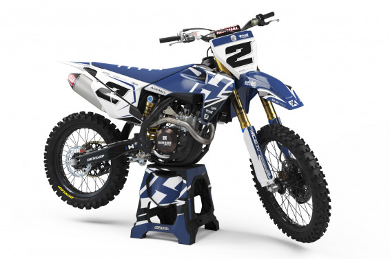 Custom Husqvarna Decals Zoned Blue