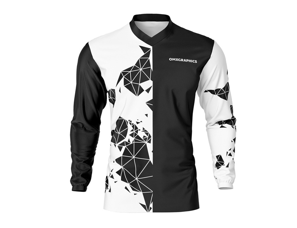 Motocross Jersey 'Hangout' Black / White – OMXGraphics
