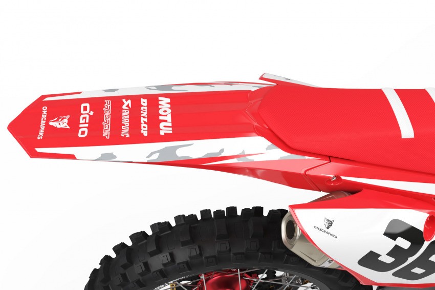 Honda Mx graphics Boost Red Tail