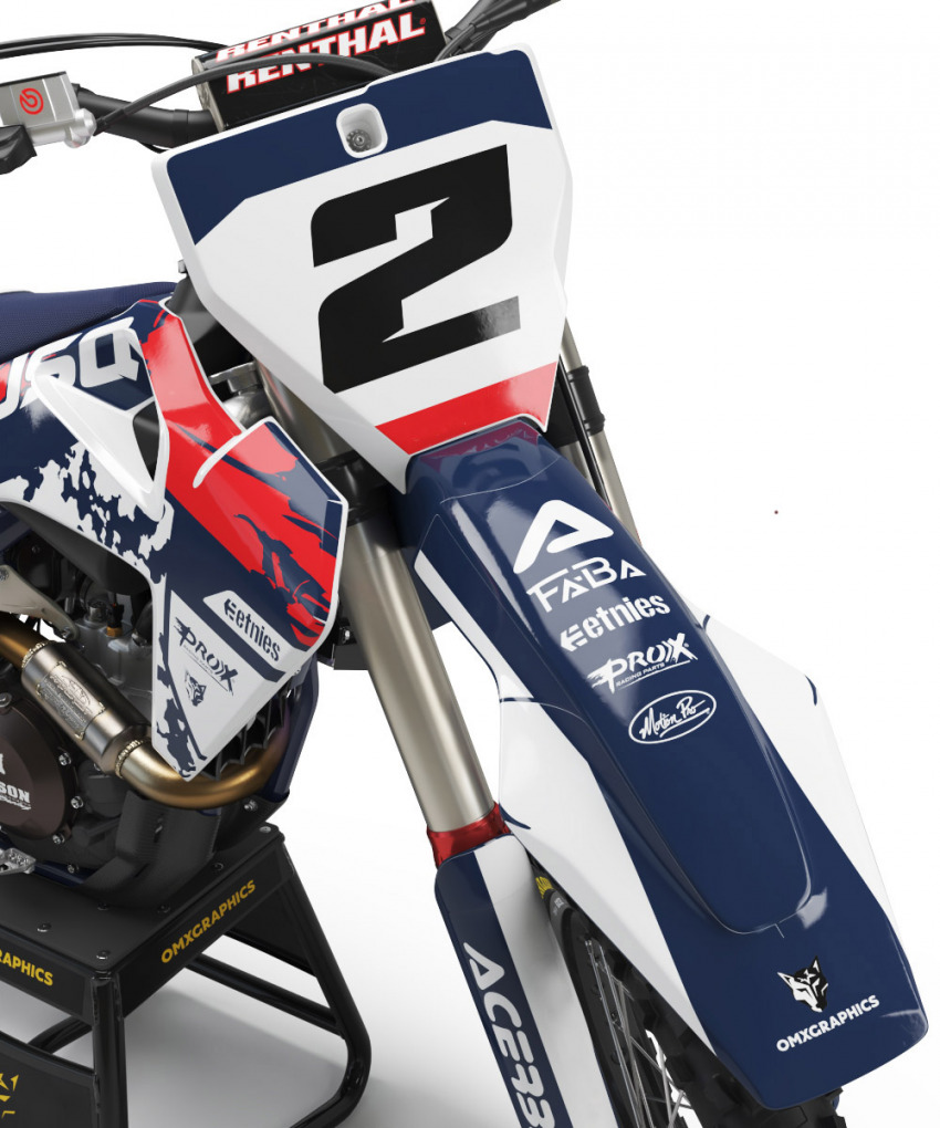 Custom Husqvarna Mx Graphics BLOW Front