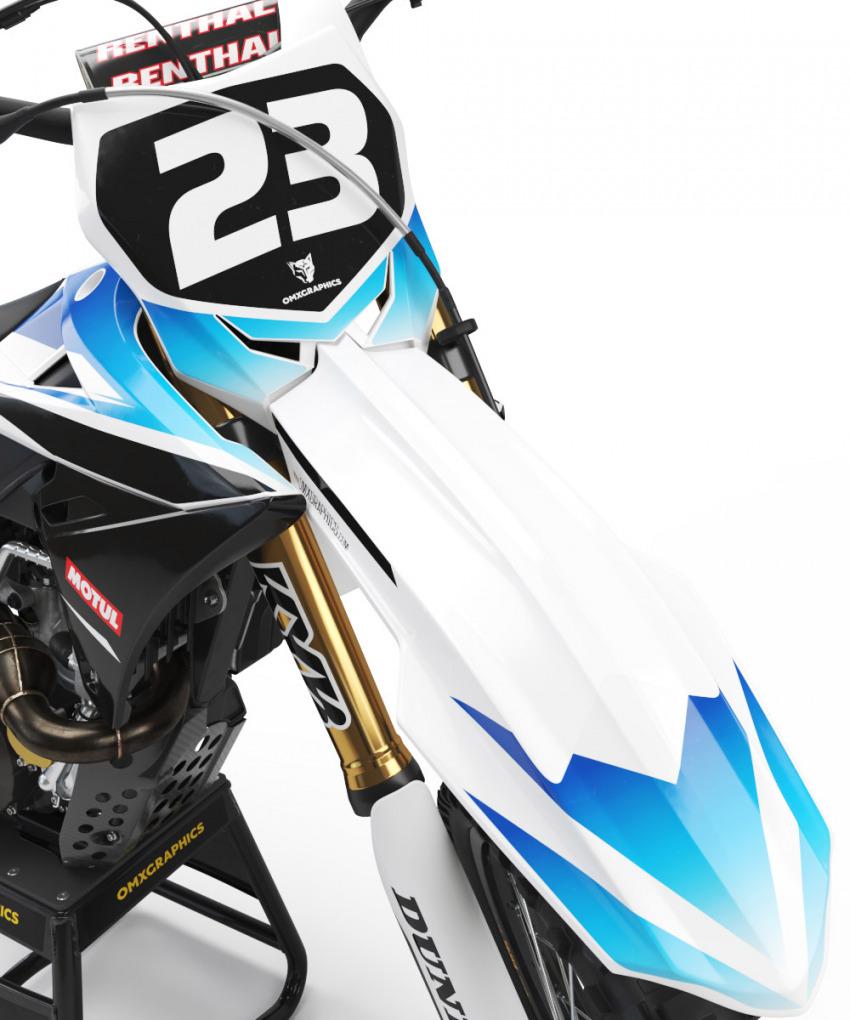Custom Suzuki Motocross Graphics CHOISE Blue