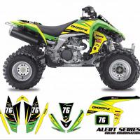 Kawasaki ATV Graphics Alert Yellow