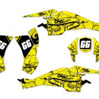 Can-Am ATV Graphics Savage Yellow DS
