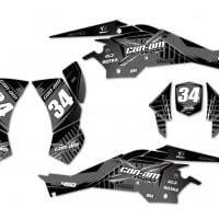 Can-Am ATV Graphics TRON Grey DS
