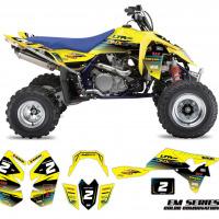 Suzuki ATV Graphics EM Yellow
