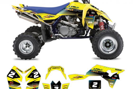 Suzuki ATV Graphics EM Yellow