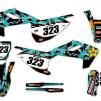 Husqvarna Motocross Graphics Camo Teal