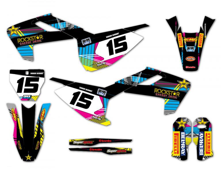 Decals For Husqvarna Dirt Bike - Shadow Cmyk – OMXGraphics