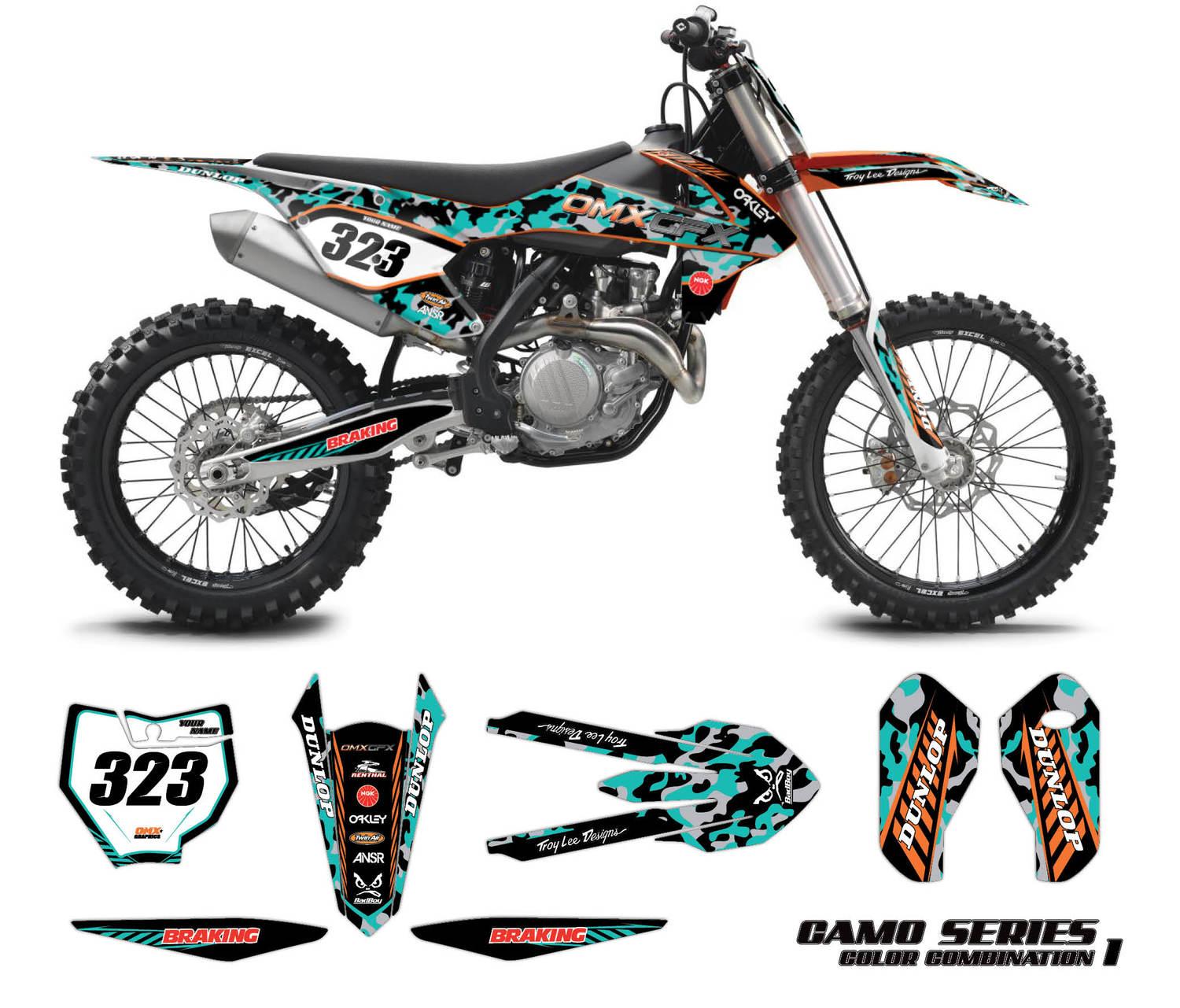 Custom Motocross BMX Jersey - CAMO Blue – OMXGraphics