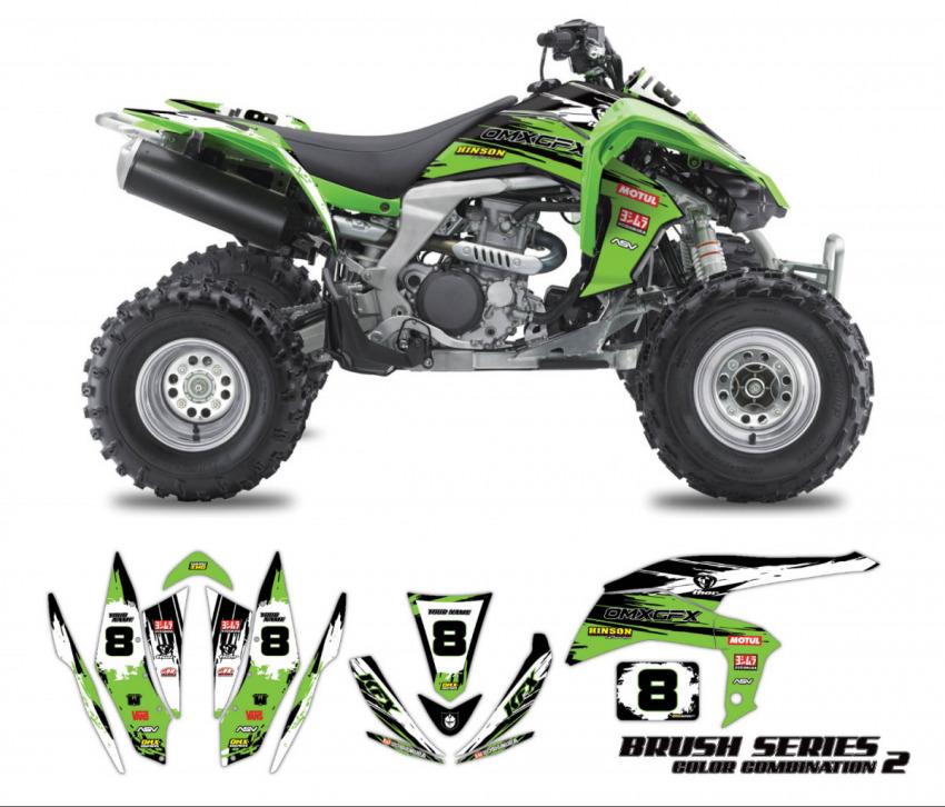 Kawasaki ATV Graphics Brush Green