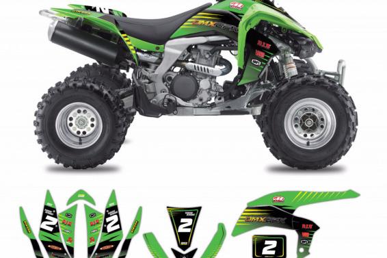 Kawasaki ATV Graphics EM Green