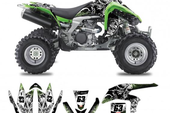 Kawasaki ATV Graphics Scream