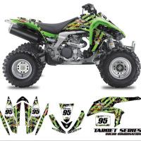 Kawasaki ATV Graphics Target Green