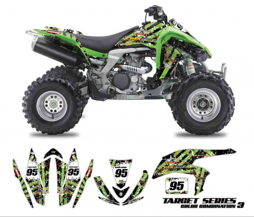 Kawasaki ATV Graphics Target Green